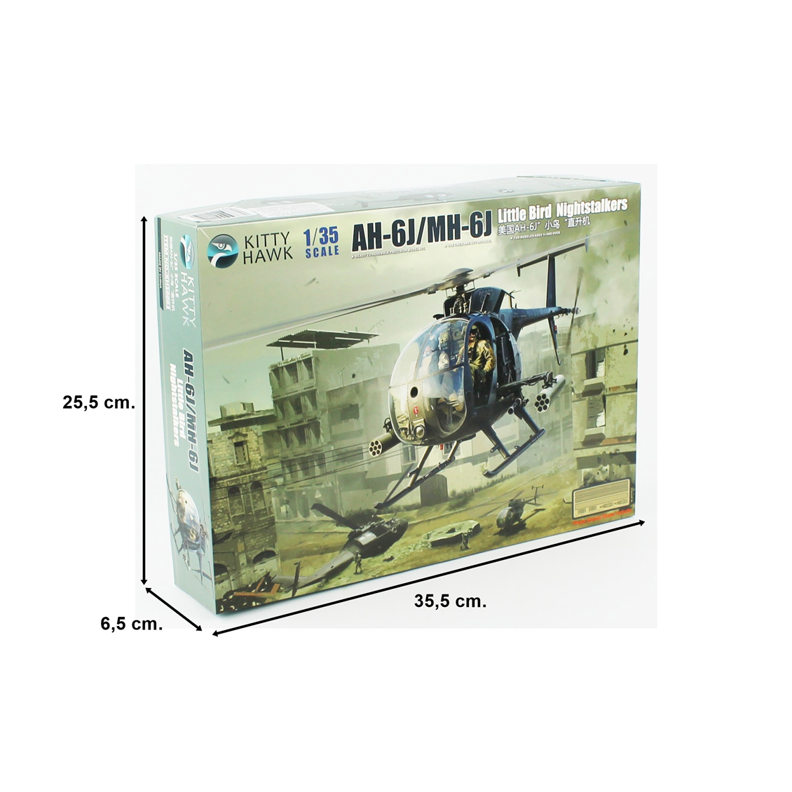 Kitty Hawk 50003 1/35 Ölçek, Hughes AH-6J/MH-6J Little Bird Nightstalker,