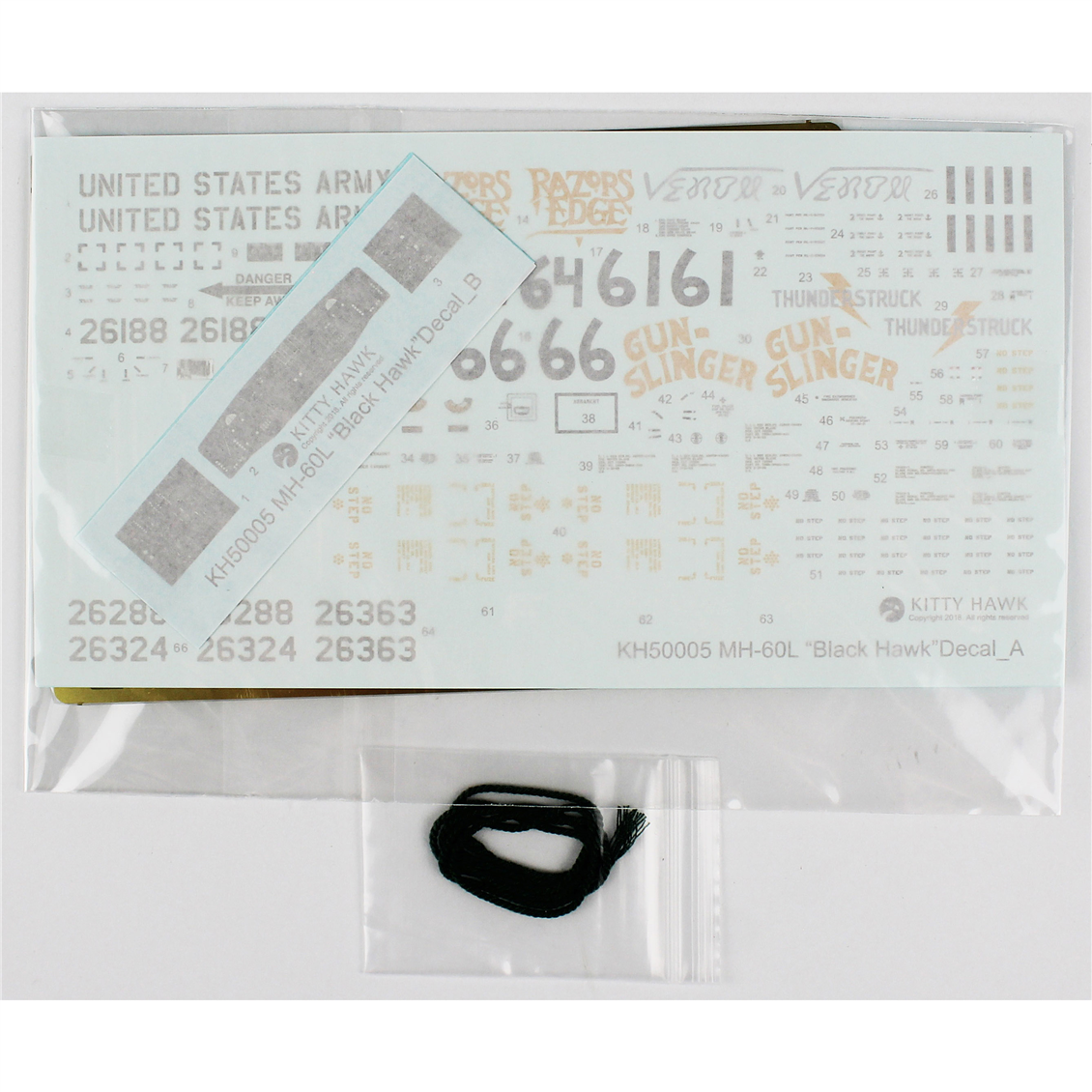 Kitty Hawk 50005 1/35 Ölçek, MH-60L Black Hawk, Askeri Helikopter Plastik Model kiti