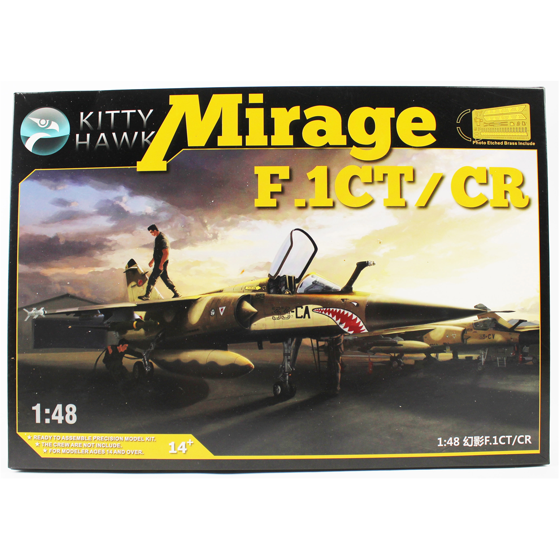 Kitty Hawk 80111 1/48 Ölçek, Mirage F.1CT/CR, Savaş Uçağı  Plastik Model kiti