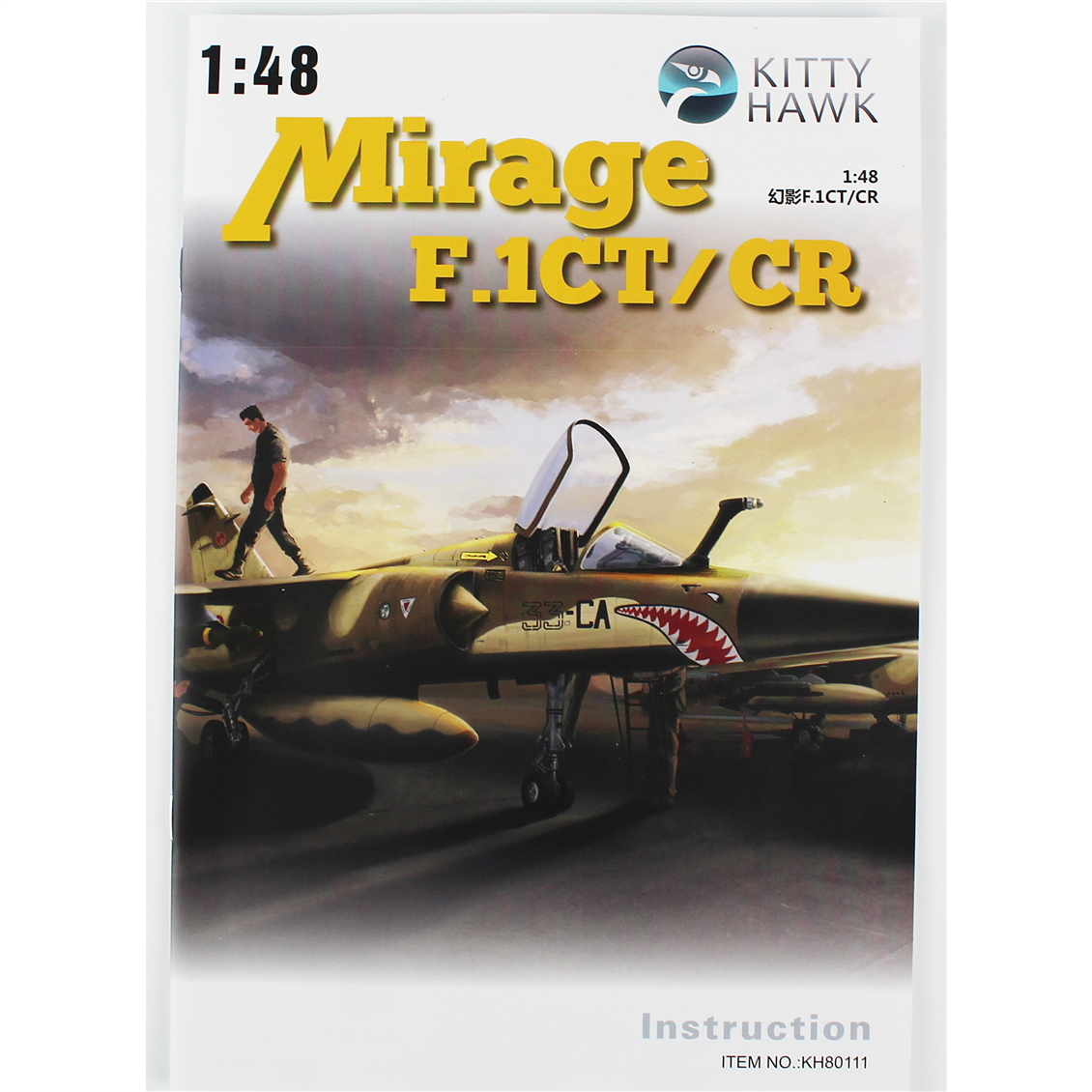 Kitty Hawk 80111 1/48 Ölçek, Mirage F.1CT/CR, Savaş Uçağı  Plastik Model kiti