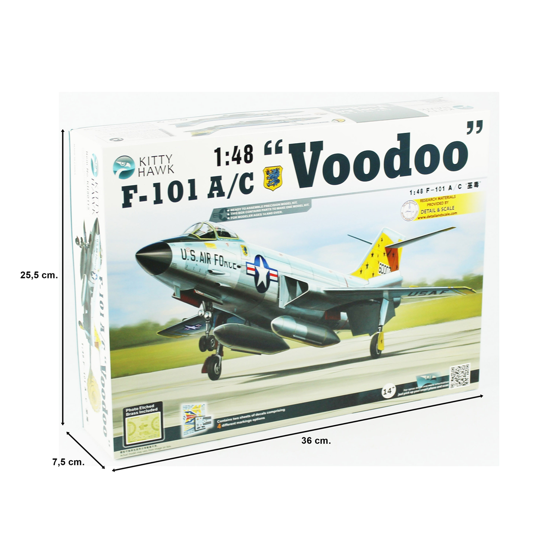 Kitty Hawk 80115 1/48 Ölçek, F-101A/C (Voodoo), Savaş Uçağı  Plastik Model kiti