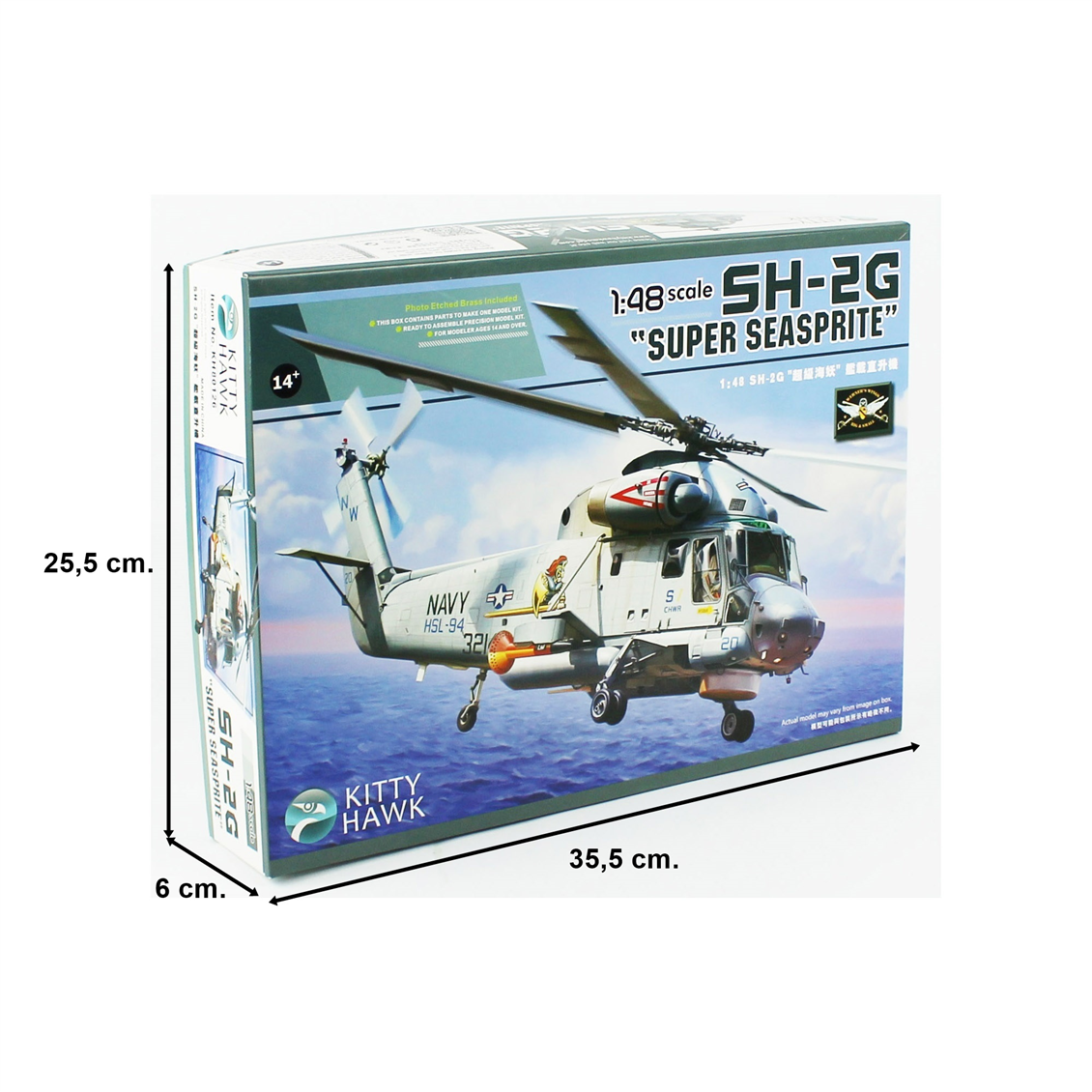 Kitty Hawk 80126 1/48 Ölçek, Kaman SH-2G Super Seasprite, Savaş Uçağı  Plastik Model kiti