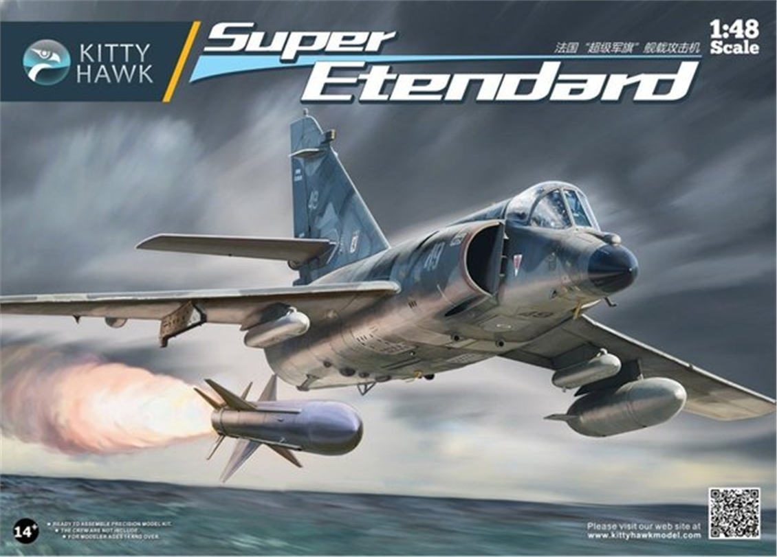 Kitty Hawk 80138 1/48 Ölçek, Super Etendard, Savaş Uçağı  Plastik Model kiti