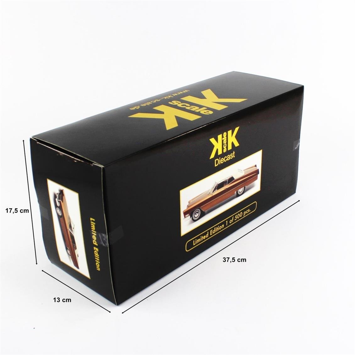 KKscale 180317 1/18 1967 Cadillac Deville Softtop, Metalik AltınKahve, Sergilemeye Hazır Metal Araba Modeli