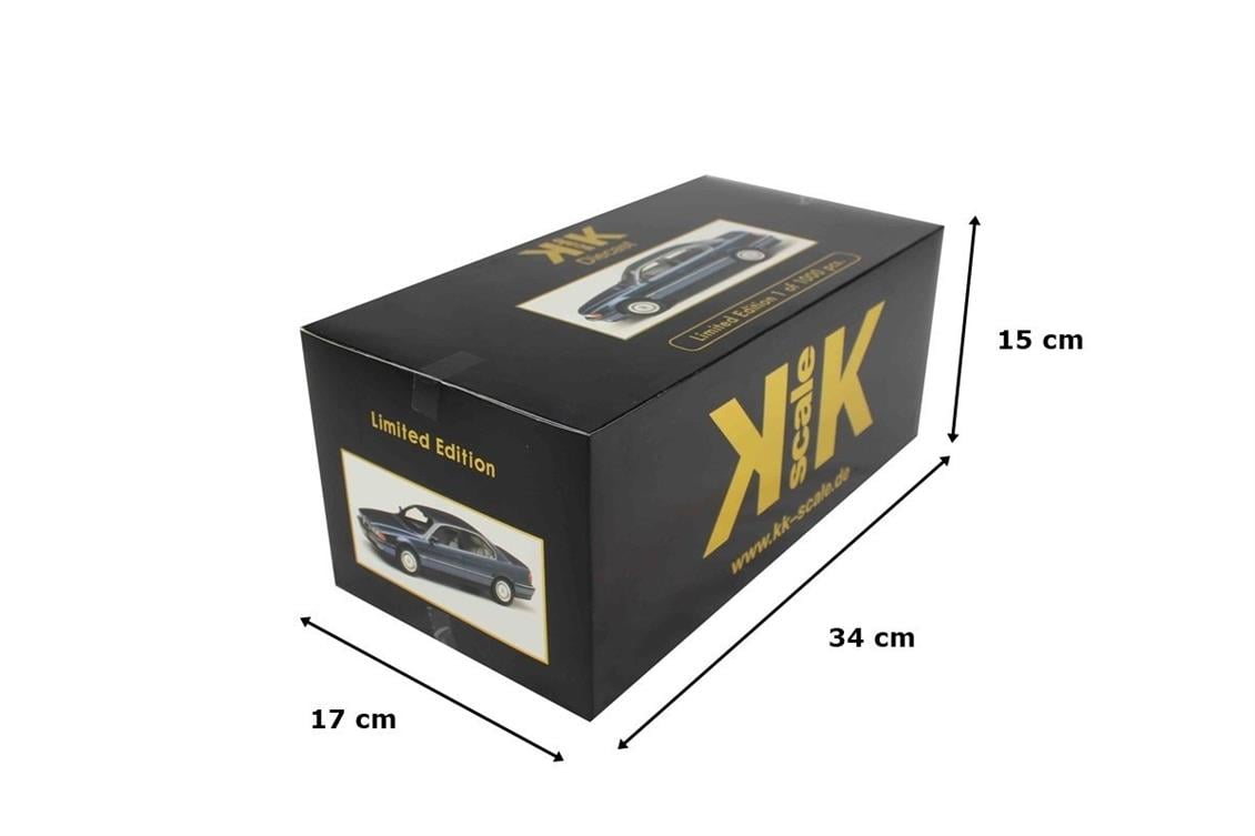 KKscale 180362 1/18 1994 Bmw 740i E38 1 Seri, Metalik Mavi, Sergilemeye Hazır Metal Araba Modeli