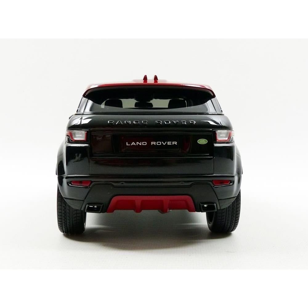 Kyosho 9549 1/18 Scale, Range Rover Evoque (Diecast Ousia Sealed Body Series), Black-Red, Ready to Display Metal Car Model