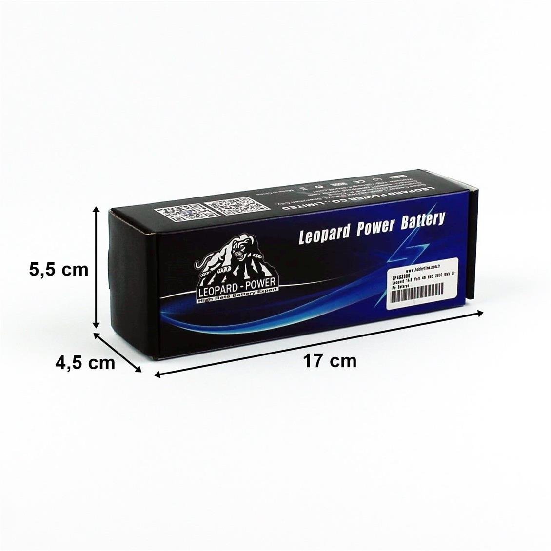 Leopard 14.8 Volt 4S 65C 2800 Mah Li-Po Batarya