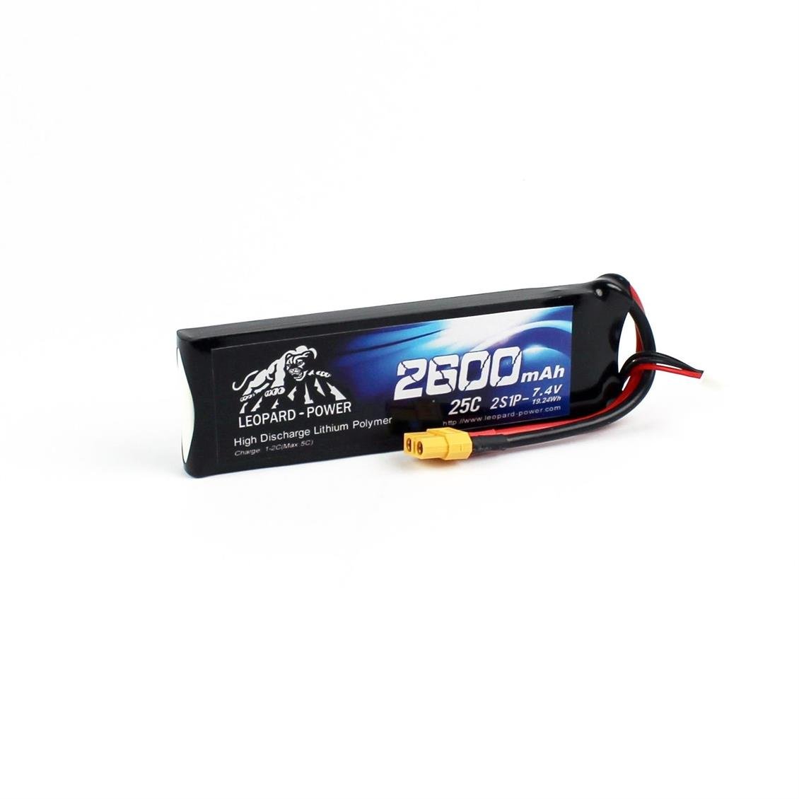 Leopard 7.4 Volt 2S 25C 2600 Mah Li-Po Batarya