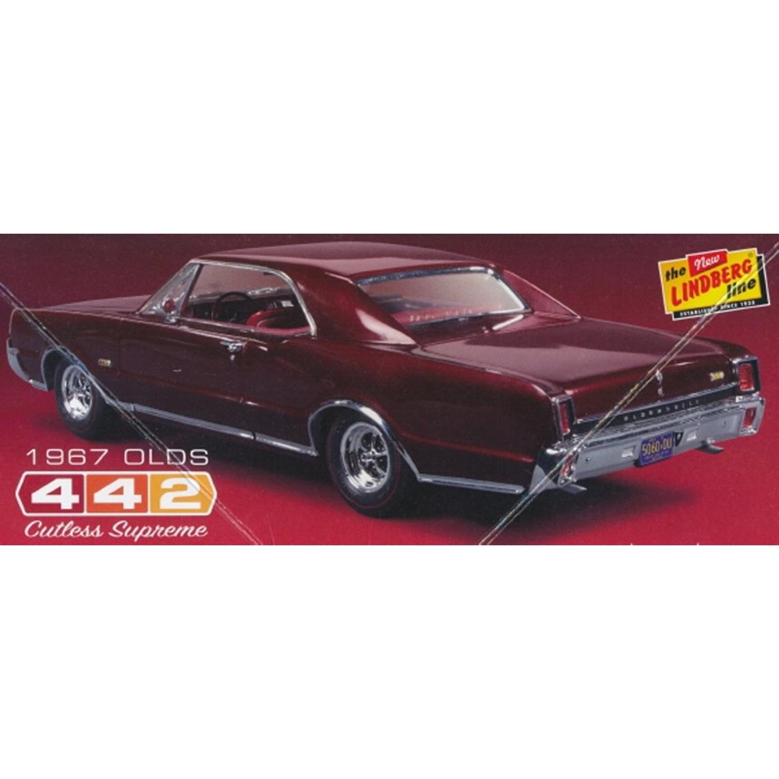 Lindberg 127 1/25 1967 Oldsmobile 442 Araba Demonte Plastik Maketi