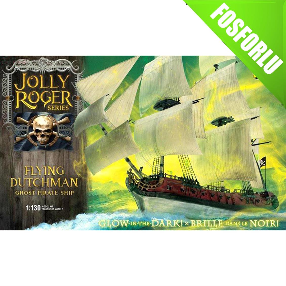 Lindberg 218 1/130 Jolly Roger Serisi Uçan Hollandalı Hayalet Korsan Gemisi Demonte Plastik Maketi