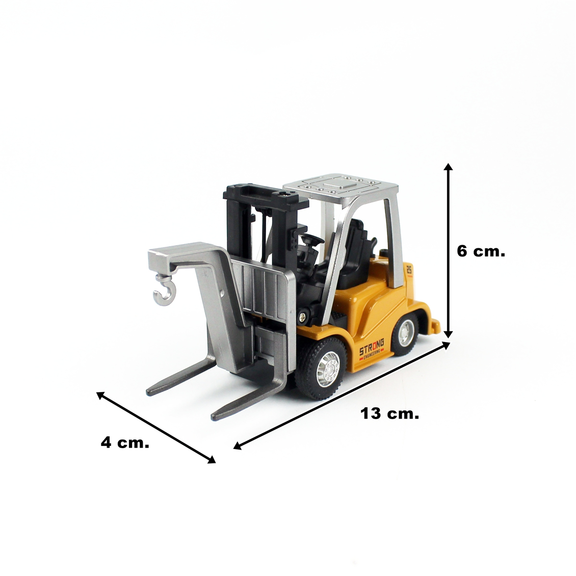 M651 1/64 Ölçek, Forklift, Bluetooth Uzaktan Kumandalı Metal İş Makinası