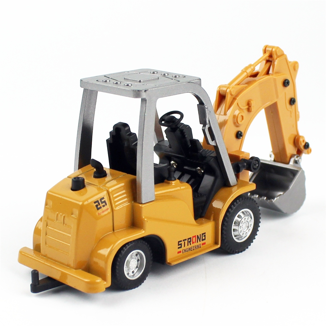 M652 1/64 Ölçek, Ekskavator, Bluetooth Uzaktan Kumandalı Metal İş Makinası