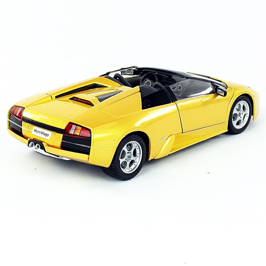 Maisto 31636 1/18 Lamborghini Murcielago Roadster,Metalik Sarı, Sergilemeye Hazır Metal Araba Modeli