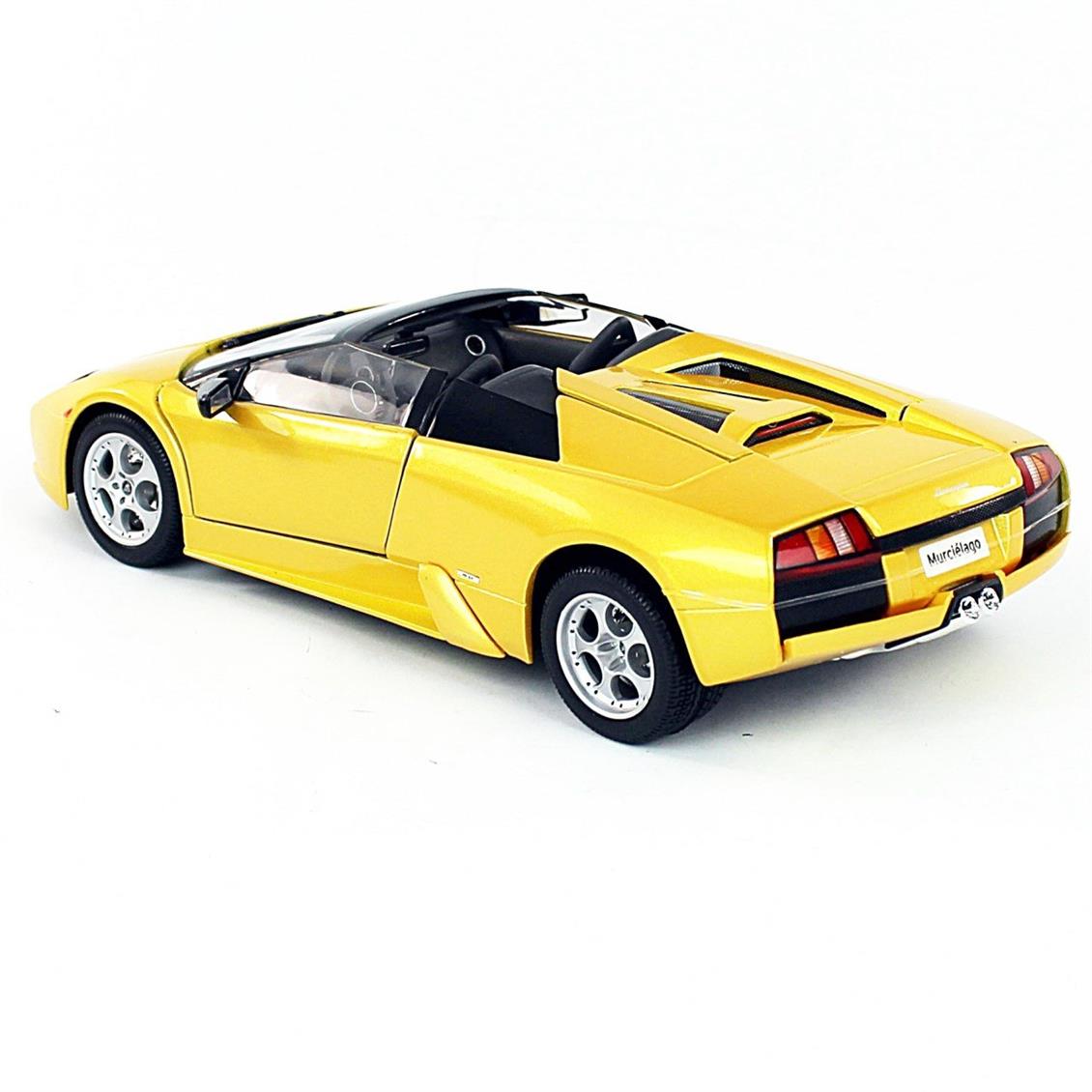 Maisto 31636 1/18 Lamborghini Murcielago Roadster,Metalik Sarı, Sergilemeye Hazır Metal Araba Modeli