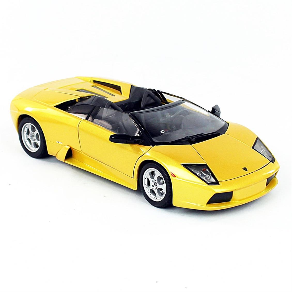 Maisto 31636 1/18 Lamborghini Murcielago Roadster,Metalik Sarı, Sergilemeye Hazır Metal Araba Modeli