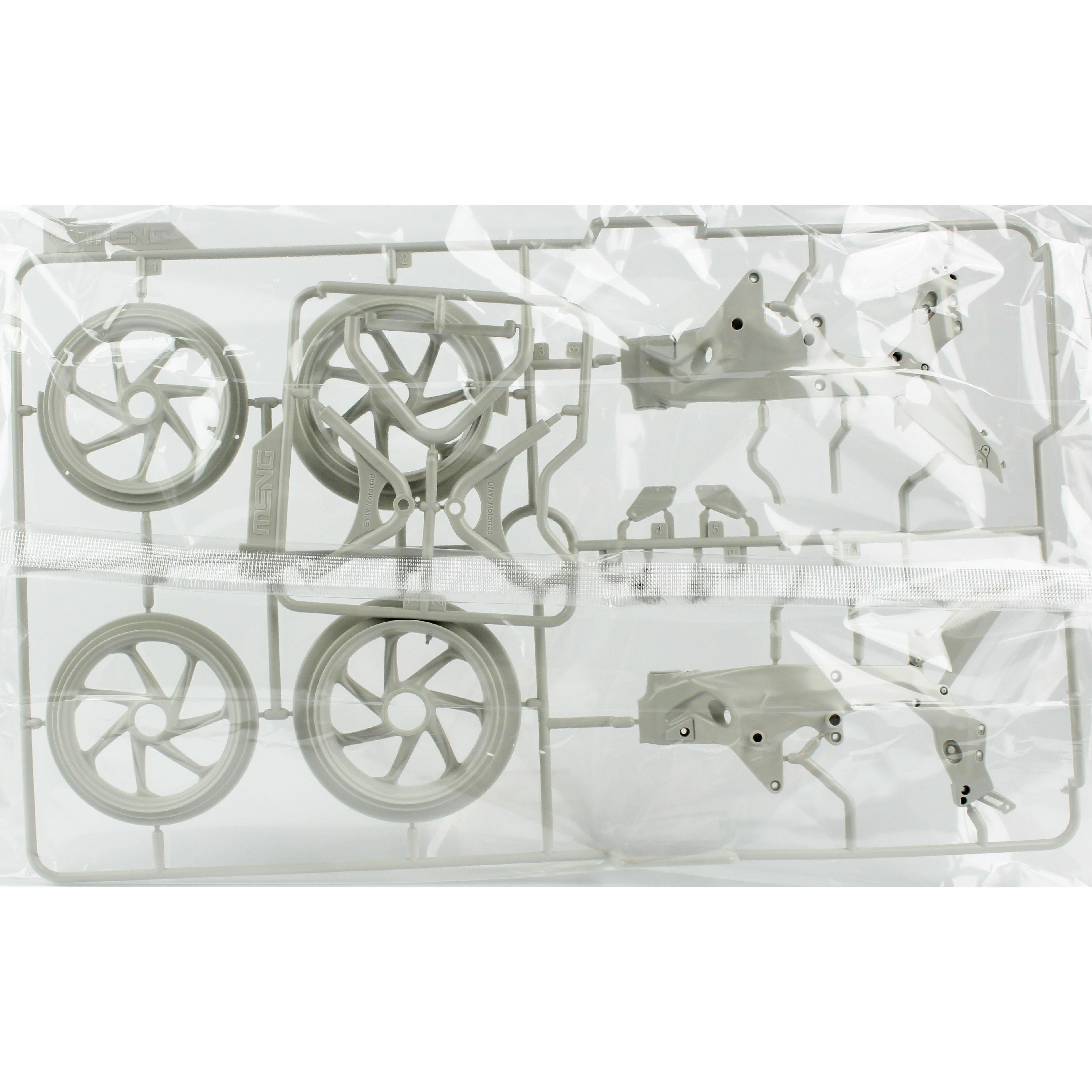 Meng MT-004 1/9 Ölçek BMW HP4 Yarış Motorsikleti, Plastik Model Kiti