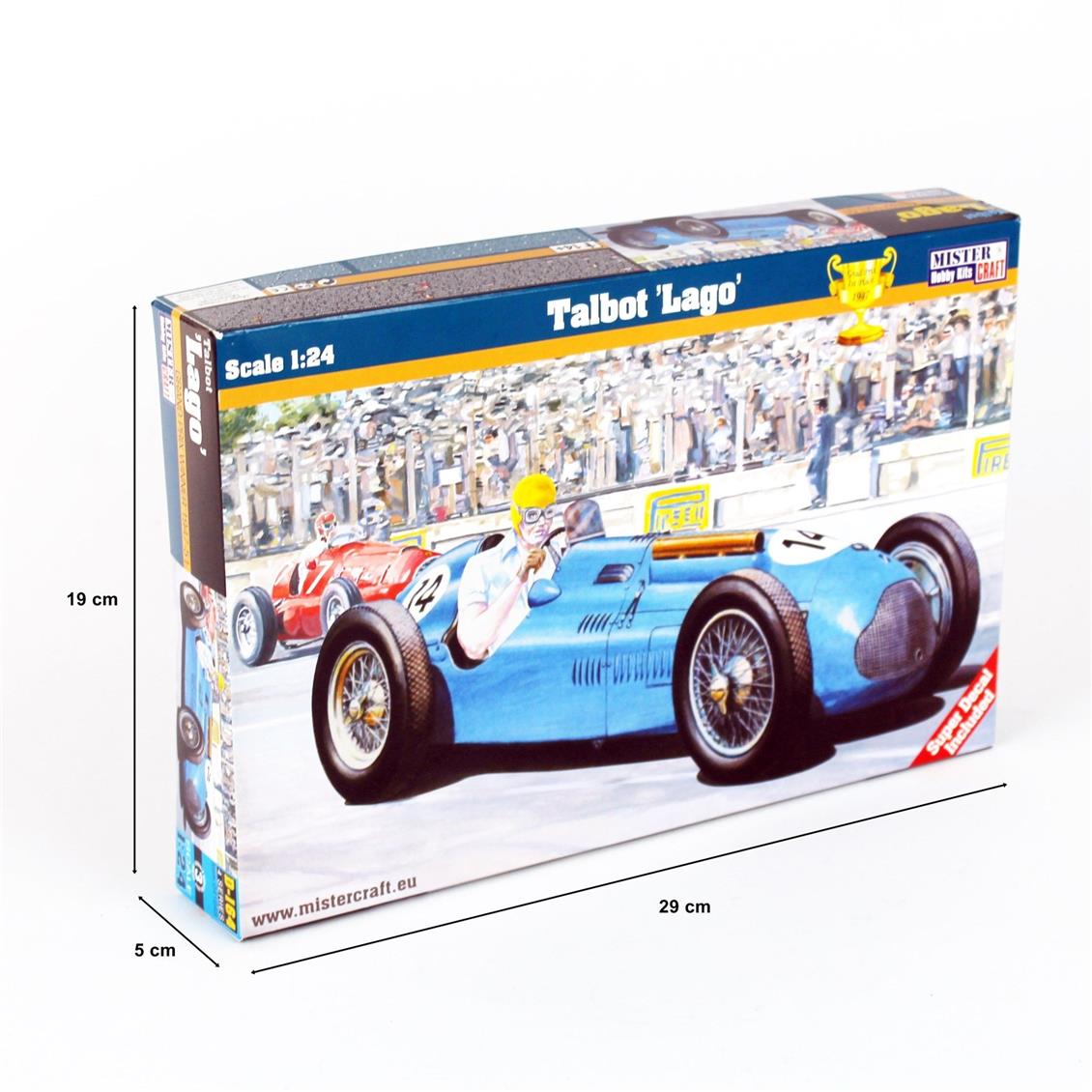 Mistercraft D164 1/24 Talbot Lago Yarış Arabası Demonte Plastik Maketi