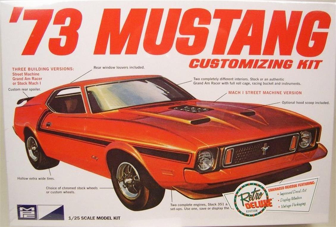 MPC 846 1/25 1973 Ford Mustang Araba Demonte Plastik Maketi