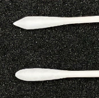 Mr.Hobby ST-01 Ucu Pamuklu Plastik Çubuklar, 25 Adet Yuvarlak Uclu, 25 Adet Üçgen Uclu