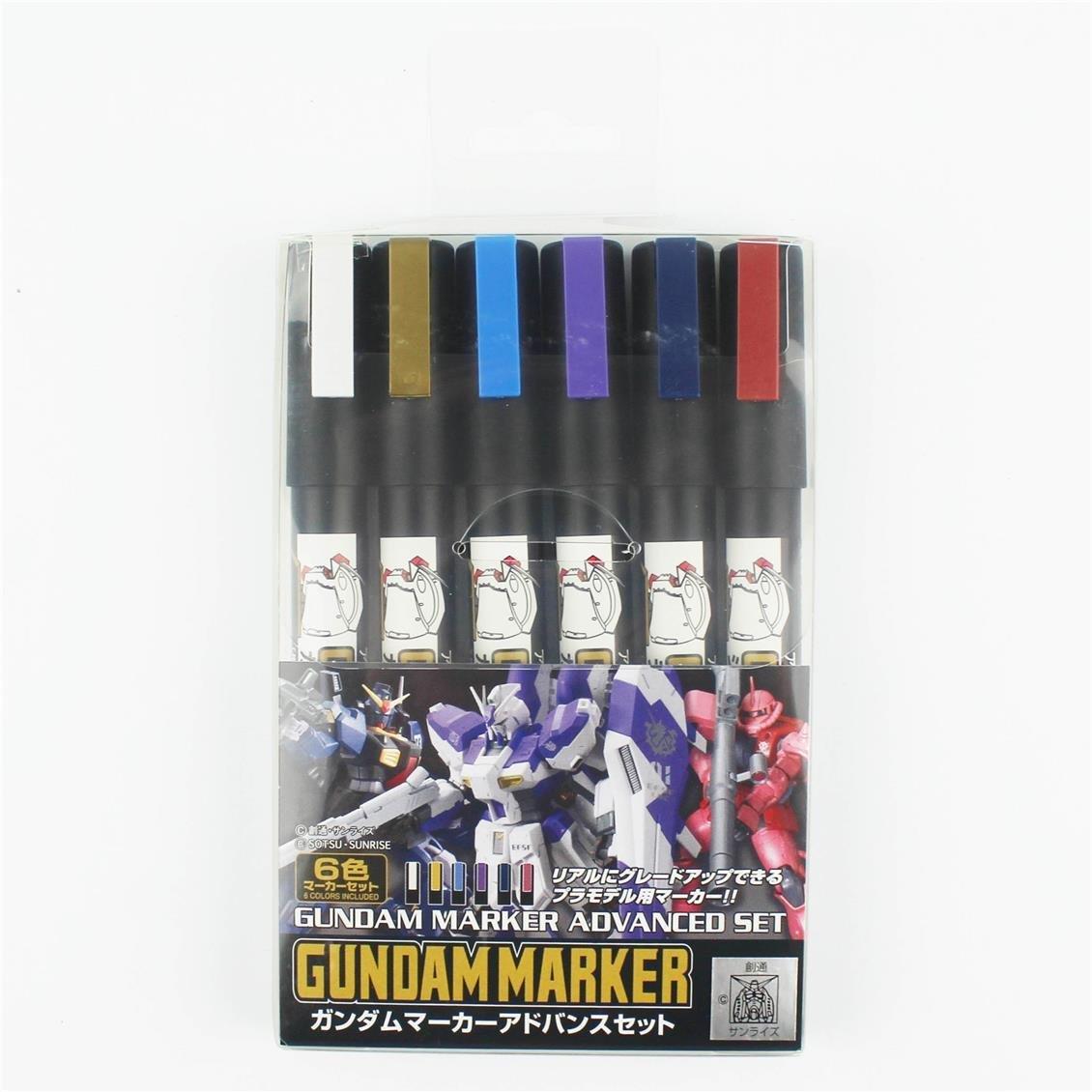 Mr.Hobby AMS-124 Gundam Marker Advanced Set, 6 Adet