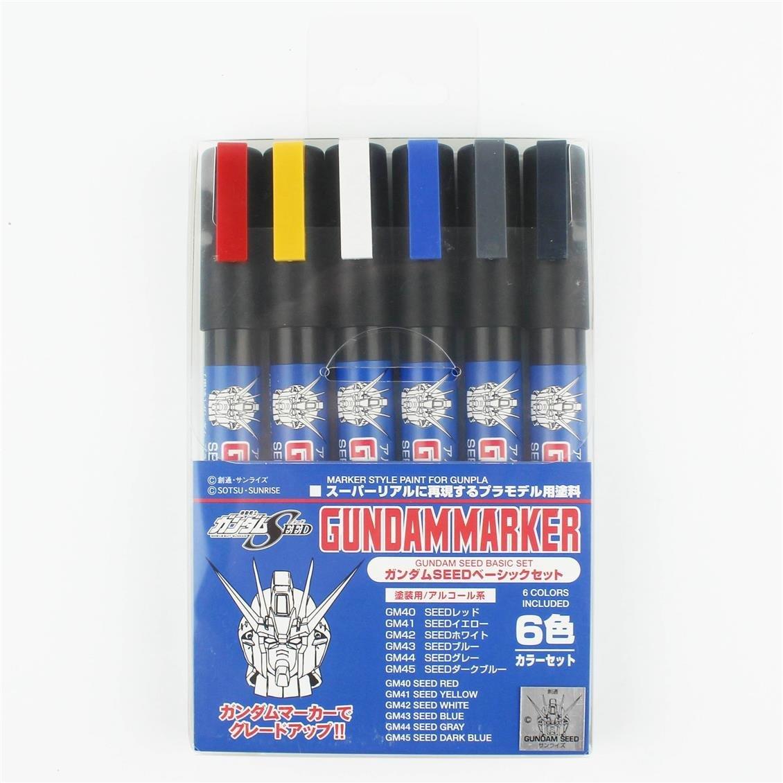 Mr.Hobby AMS-109 Gundam Marker Seed Basic Set, 6 Adet