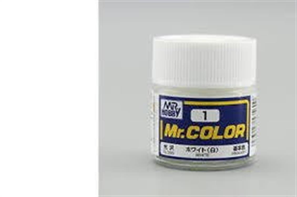 Mr.Hobby C-001 10 ml. White, Mr.Color Serisi Model Boyası