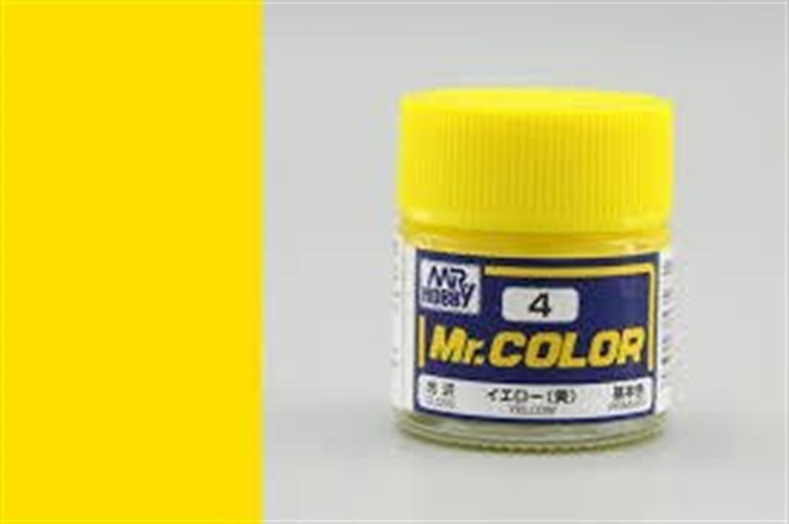 Mr.Hobby C-004 10 ml. Yellow, Mr.Color Serisi Model Boyası