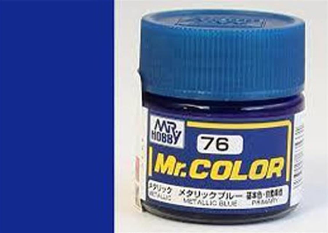 Mr.Hobby C-076 10 ml. Metallic Blue, Mr.Color Serisi Model Boyası