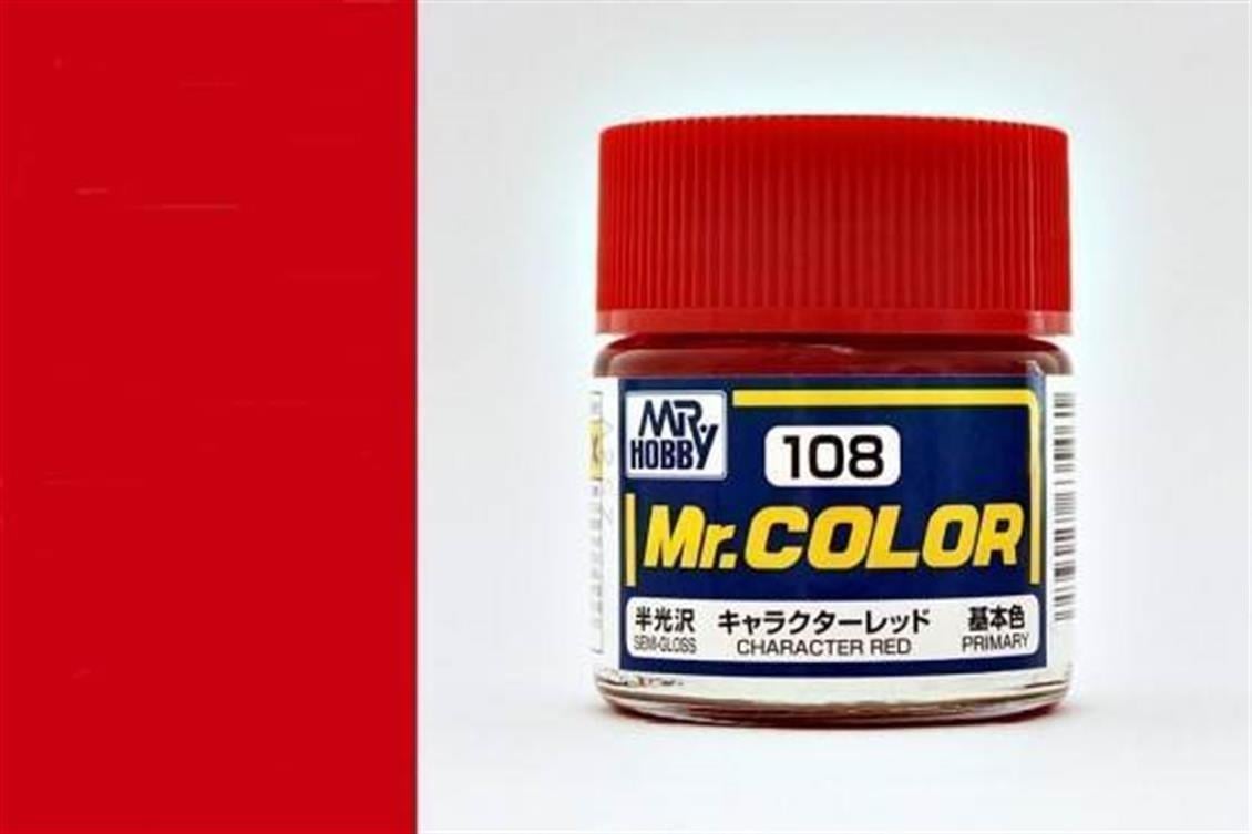Mr.Hobby C-108 10 ml. Character Red, Mr.Color Serisi Model Boyası