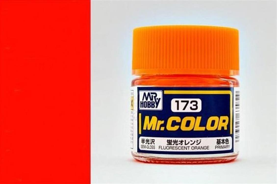 Mr.Hobby C-173 10 ml. Fluorescent Orange, Mr.Color Serisi Model Boyası