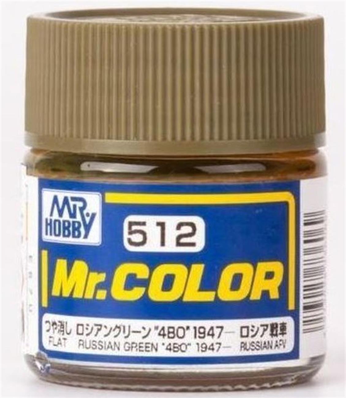 Mr.Hobby C-512 10 ml. Russian Green (4BO) 1947, Mr.Color Serisi Model Boyası