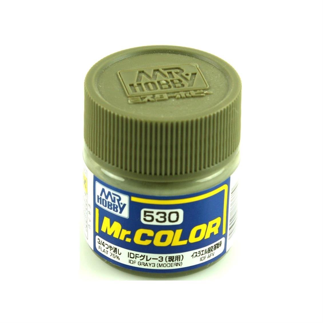 Mr.Hobby C-530 10 ml. IDF Gray 3 (Modern), Mr.Color Serisi Model Boyası