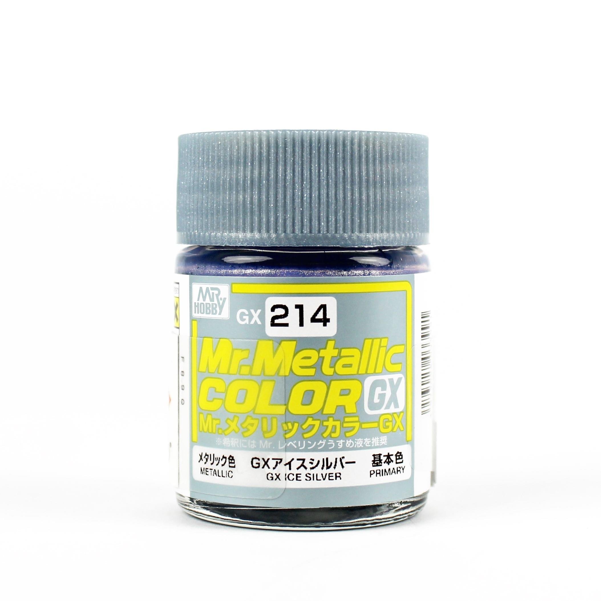 Mr.Hobby GX-214 18 ml. Metallic Ice Silver, Mr.color Series Model Paint
