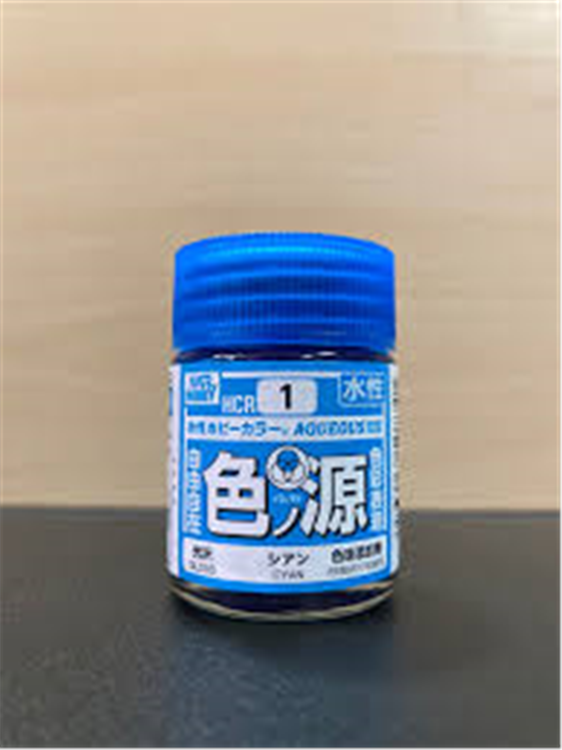 Mr.Hobby HCR-1 18 ml. Primary Color Pigment Cyan, Aqueous Series Model Paint