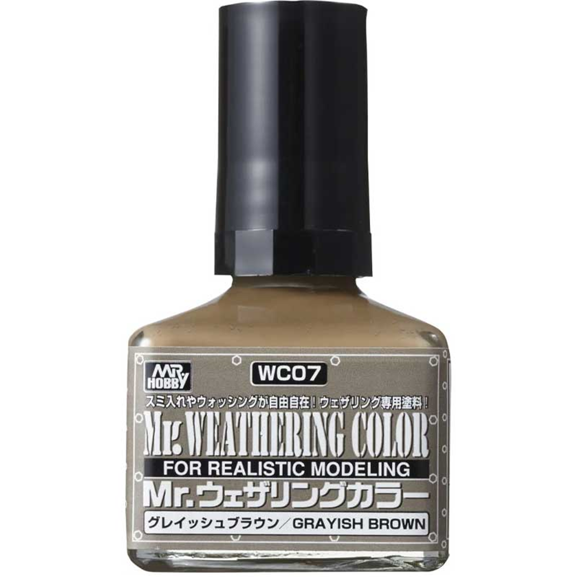Mr.Hobby WC-07 40 ml. Weathering Color Grayish Brown, Eskitme Model Boyası
