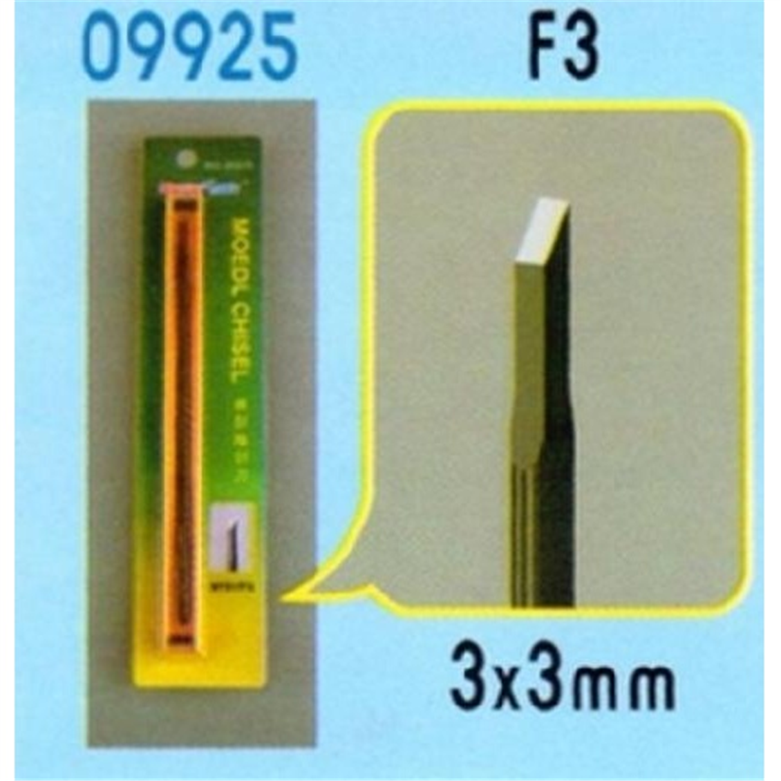 MST 09925 Model Detaylandırma Kalemi F3, 3x3 mm.