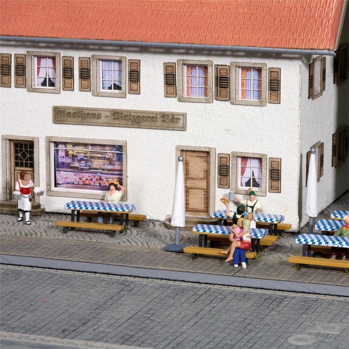 Noch 14817 1/87 Bira Bahçesi Aksesuarları Demonte Plastik Maketi