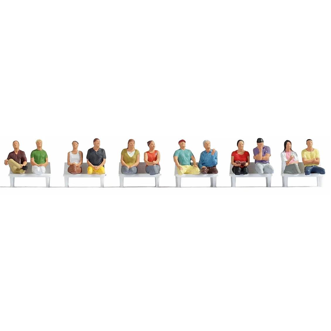 Noch 15250 1/87 Ölçek Oturan Yolcu Figürleri