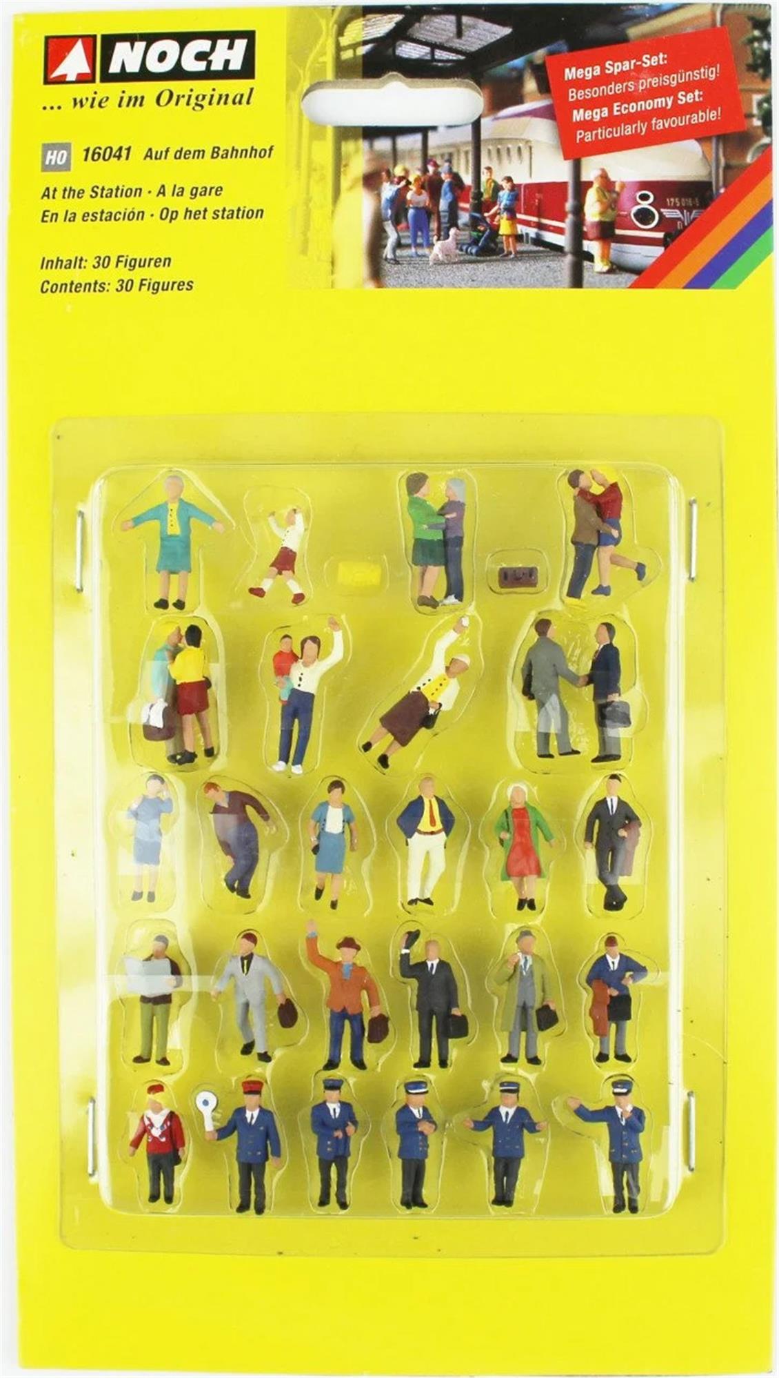 Noch 16041 1/87 İstasyon Yolcu ve Görevlileri-A Figür Seti - 30 Adet