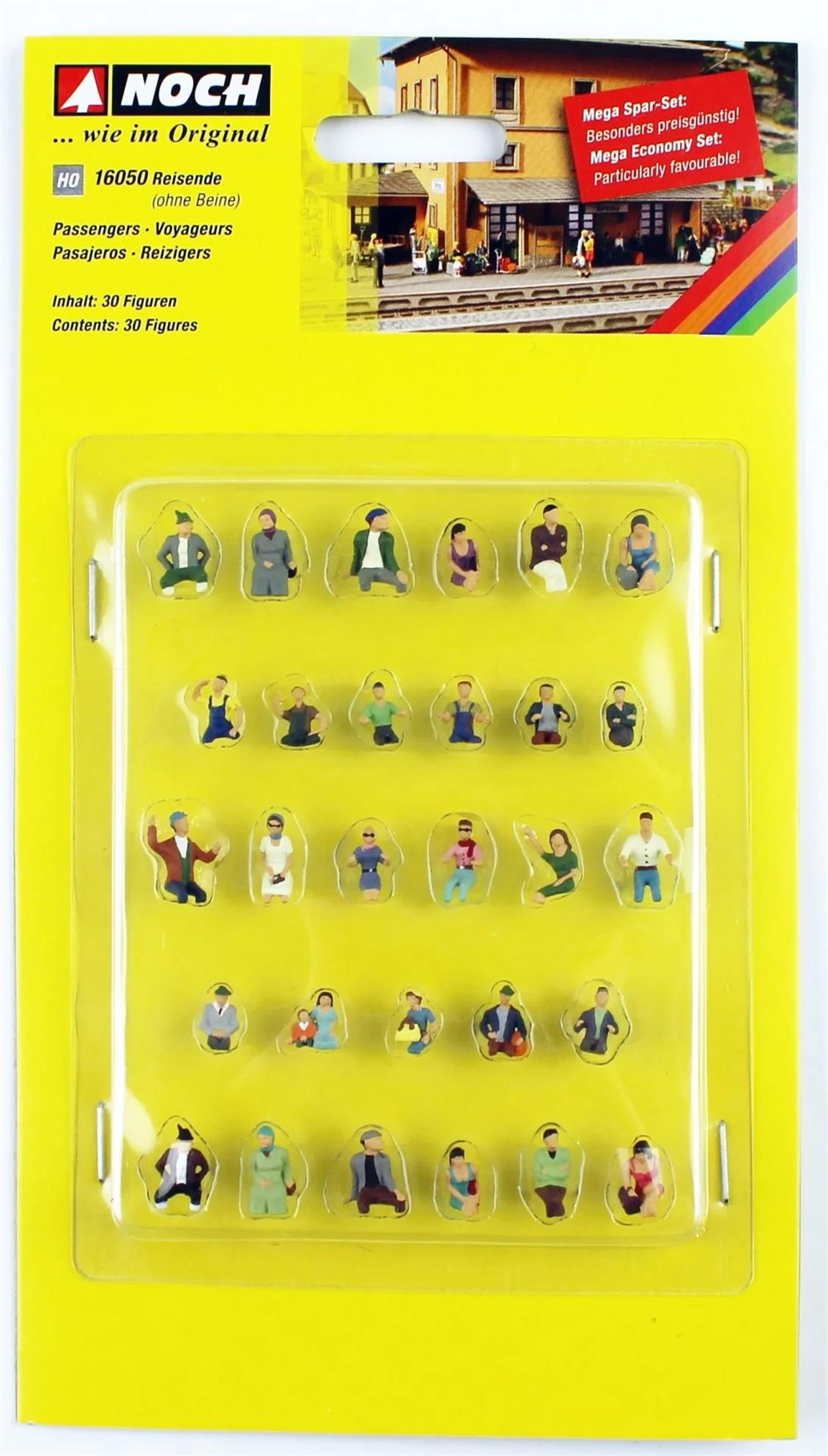 Noch 16050 1/87 Oturan Yolcu Figür Seti - 30 Adet
