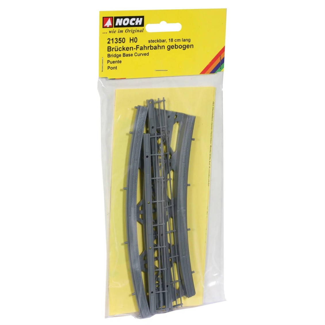 Noch 21350 1/87 Ölçek Tek Hatlı Köprü Zemini, Dönüşlü Tip, 20 cm.Plastik Model Kiti