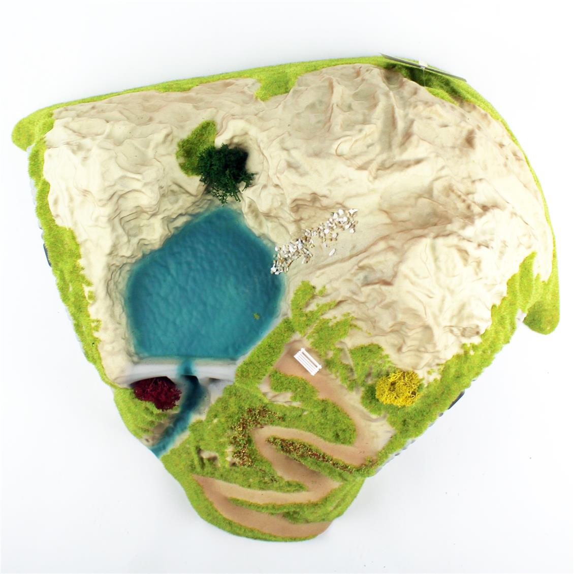 Noch 5180 1/87 Ölçek Tek Hatlı Virajlı Tünel,  41x37 cm. Hazır Dioraması