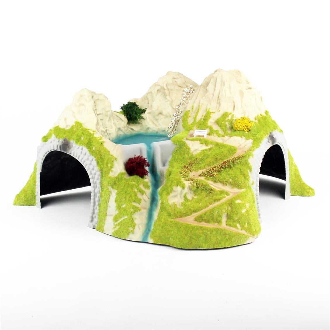 Noch 5180 1/87 Ölçek Tek Hatlı Virajlı Tünel,  41x37 cm. Hazır Dioraması