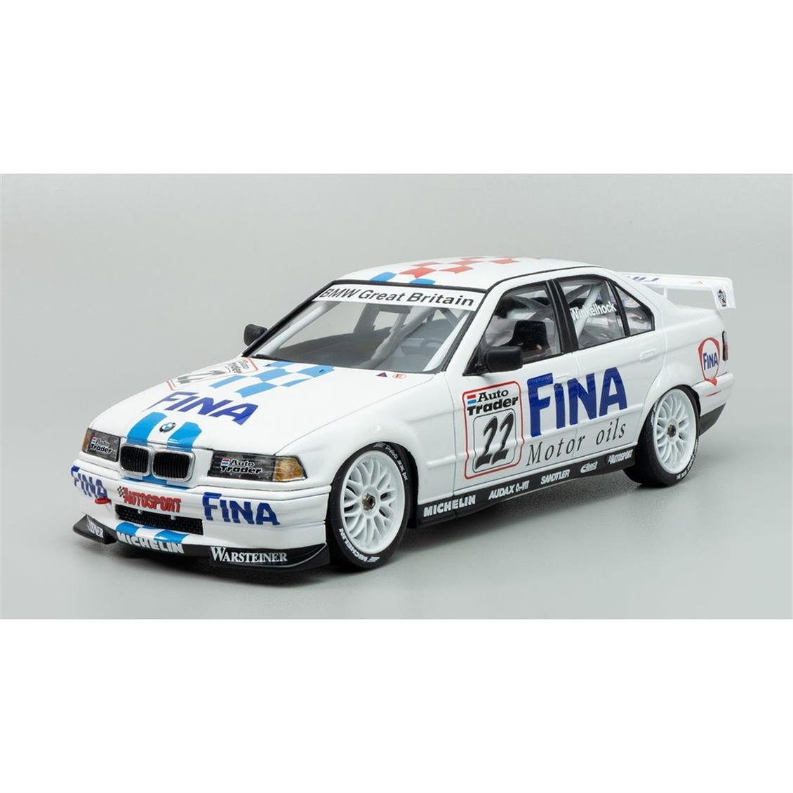 Nunu BX24045 1/24 Ölçek, Bmw 320i E36 BTCC (Brands Hatch 1996 Winner), Otomobil Plastik Model Kiti
