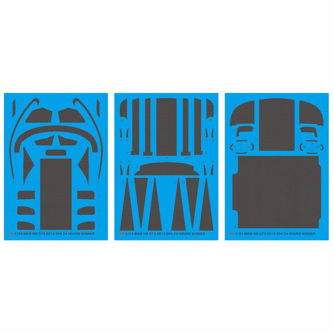 Nunu NE24001 1/24 Ölçek, Detay Seti (for Bmw M6 GT3 Winner of The 2016 24 Hours of Spa), Model Detay Kiti