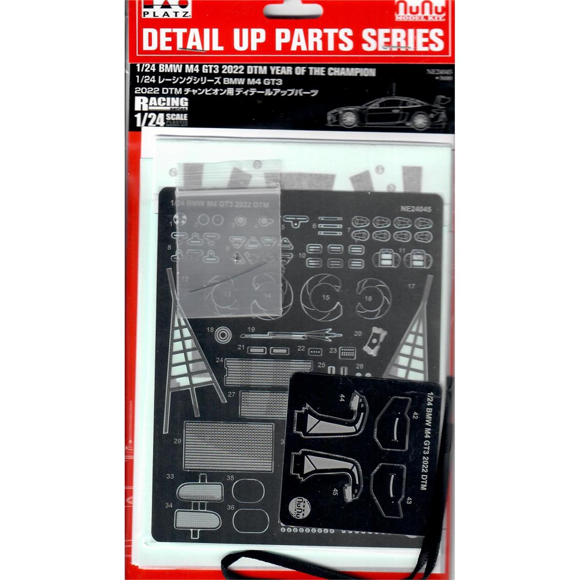 Nunu NE24045 1/24 Ölçek, Detay Seti (for Bmw M4 GT3 2022 DTM Year of Champion), Model Detay Kiti