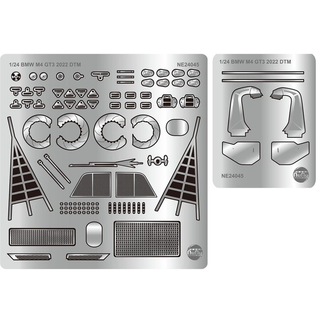 Nunu NE24045 1/24 Ölçek, Detay Seti (for Bmw M4 GT3 2022 DTM Year of Champion), Model Detay Kiti