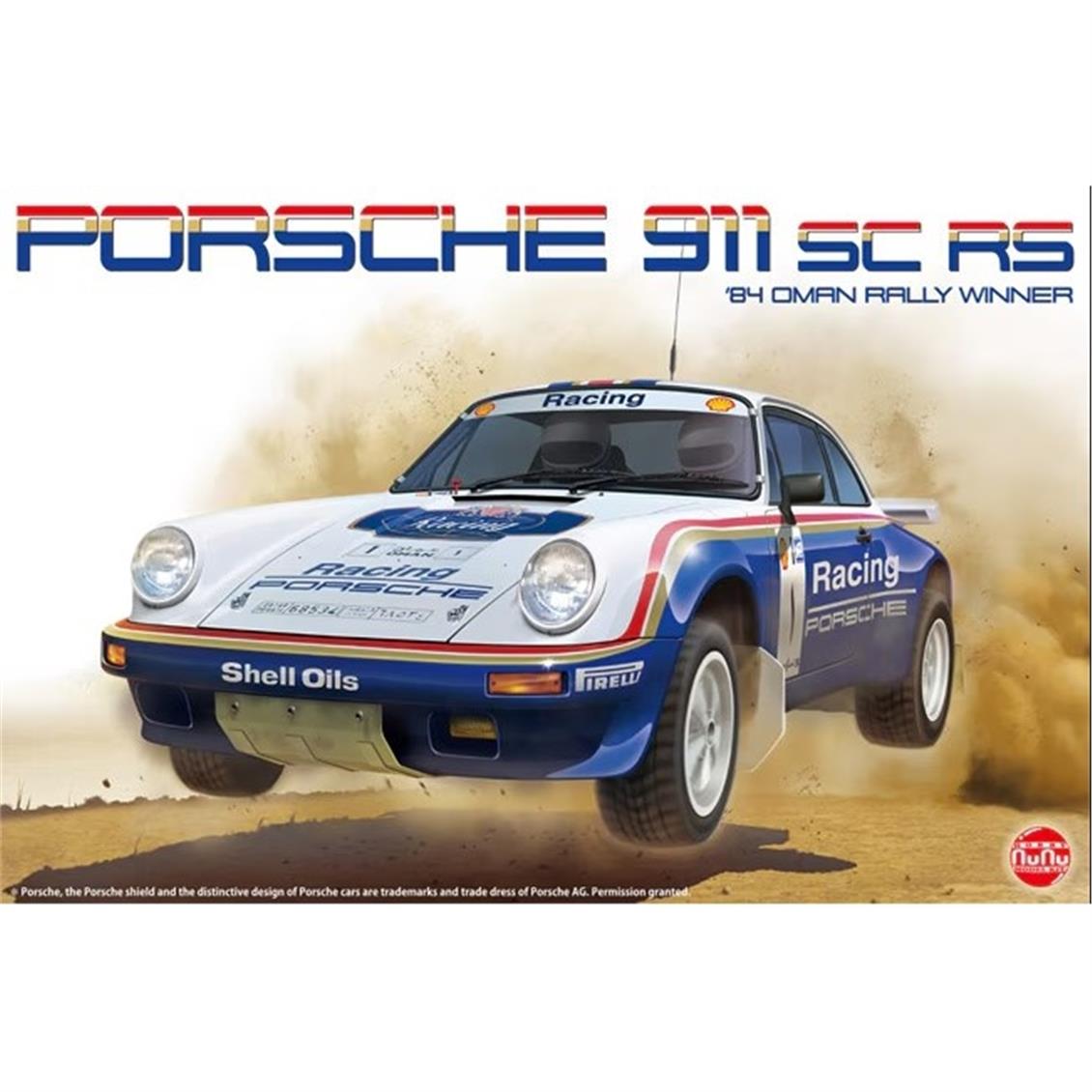 Nunu PN24011 1/24 Ölçek, Porsche 911 SC/RS (1984 Oman Rally Winner), Otomobil Plastik Model Kiti