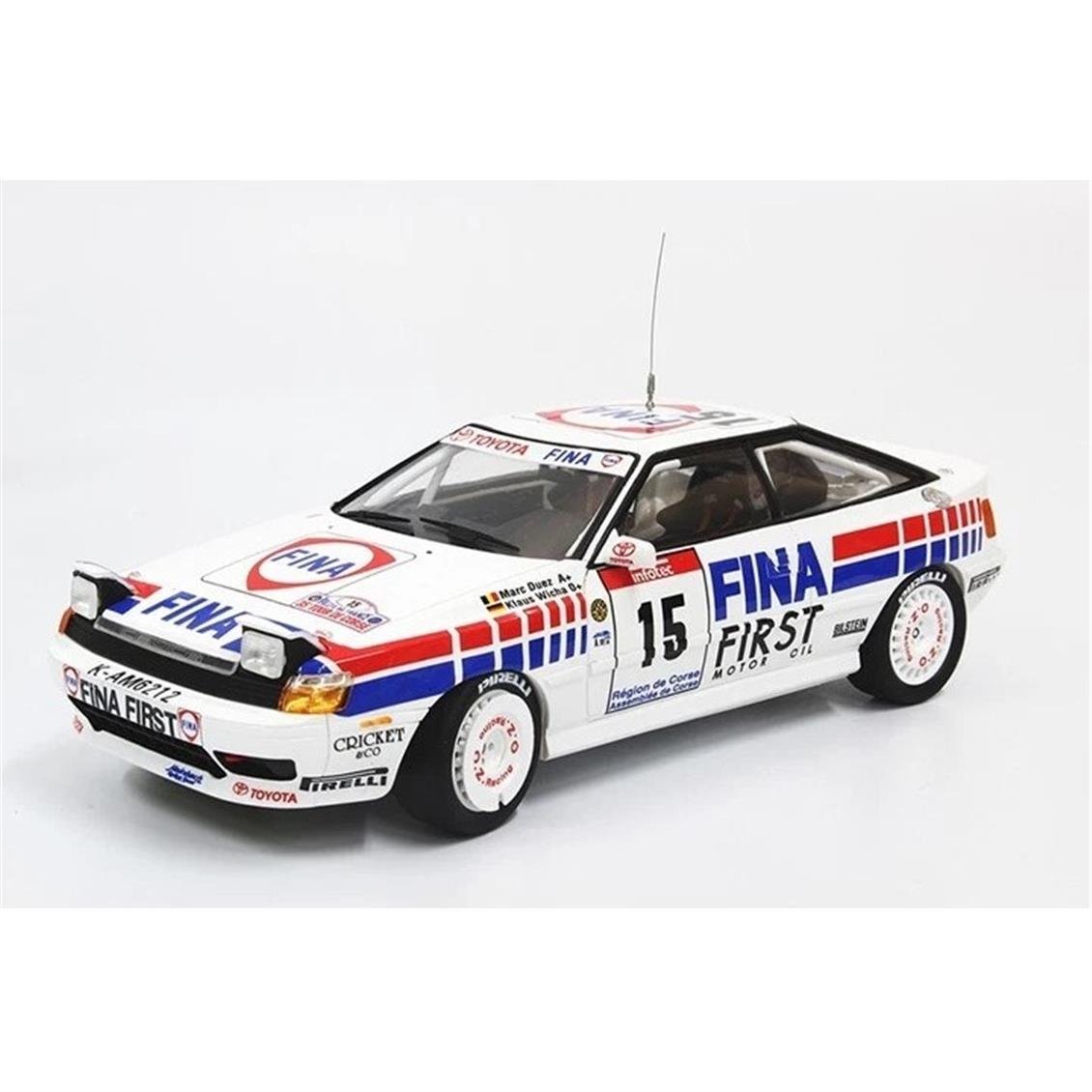 Nunu PN24015 1/24 Ölçek, Toyota Celica GT-Four ST165 (1991 Tour De Corse), Otomobil Plastik Model Kiti