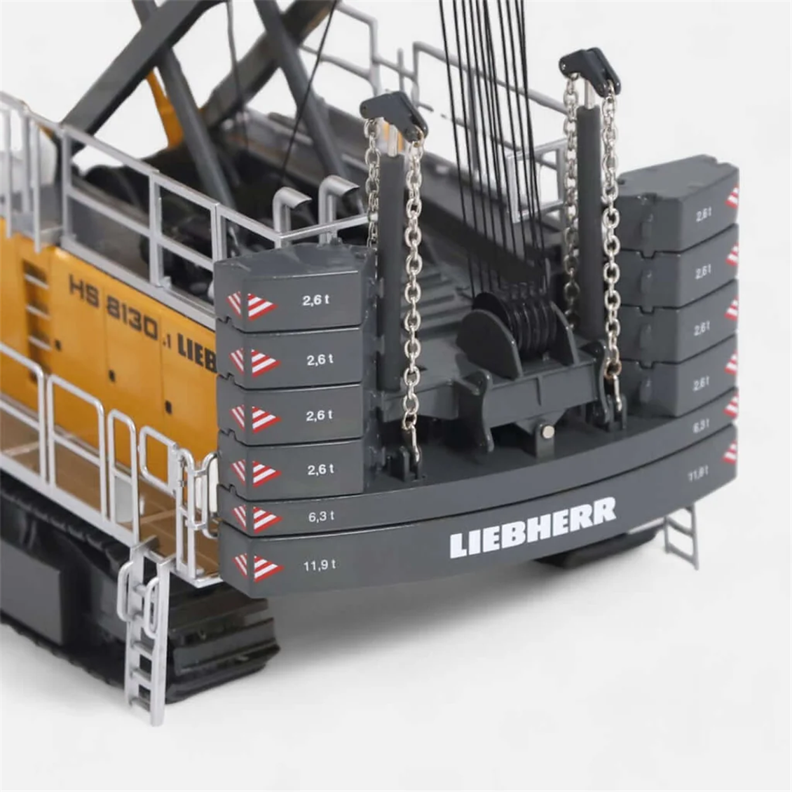 NZG 1046 1/50 Ölçek, Liebherr HS8130.1 Kablolu Ekskavatör, Sergilemeye Hazır Metal Model